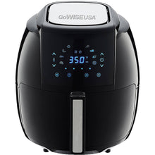 Load image into Gallery viewer, GoWISE USA 1700-Watt 5.8-QT 8-in-1 Digital Air Fryer and 50 Recipes for your Air Fryer Book (Black)