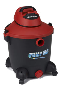 Shop Vac 5821200 12 Gal 5.0 PHP Wet Dry Vacuum with built in Pump will pump out with garden hose. Uses Type U Cartridge, Type R Foam plus Type F Filter Bag