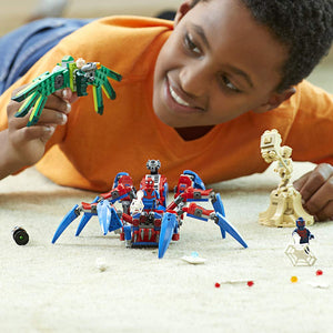 LEGO 6251075 Marvel Spider-Man’s Spider Crawler 76114 Building Kit (418 Piece), Multicolor