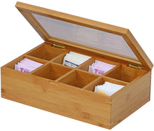 Load image into Gallery viewer, Bamboo Tea Box, 12 Inch (Natural)
