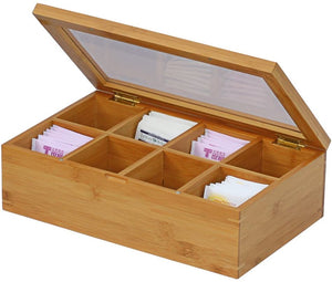 Bamboo Tea Box, 12 Inch (Natural)