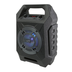 iLive Portable Bluetooth Tailgate Speaker, 6.45 x 6.3 x 13.98 Inches, 3.5mm Audio Cable Included (ISB408B)