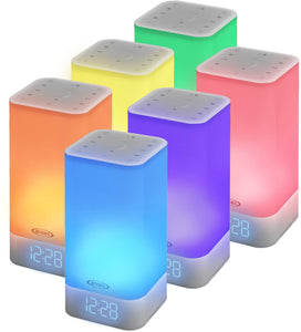 JENSEN JCR-370 Color Changing Mood Lamp Digital Dual Alarm Clock Radio