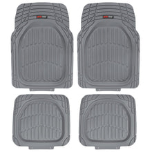 Load image into Gallery viewer, Motor Trend FlexTough Tortoise - Heavy Duty Rubber Floor Mats for Car SUV Van &amp; Truck - All Weather Protection - Deep Dish (Black)