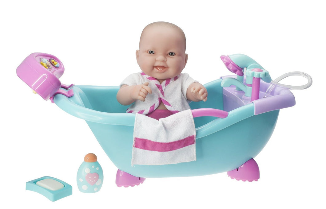 JC Toys Lots to Love Baby Doll in Multi Function - Real Working Bathtub - Includes 14