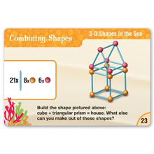 Load image into Gallery viewer, Learning Resources Dive into Shapes! A &quot;Sea&quot; and Build Geometry Set, 129 Pieces