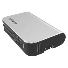 Load image into Gallery viewer, myCharge HubPlus-C Portable Charger 6700mAh Power Bank, USB-A Port with Qualcomm Quick Charge 3.0, Integrated Micro-USB &amp; USB-C Cables, Foldable Wall Plug (Not Compatible with Apple Devices)