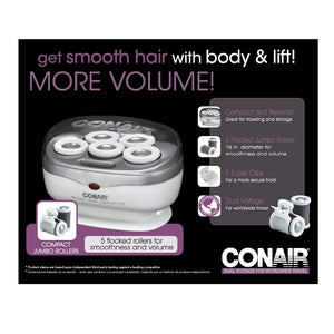 Conair Instant Heat Travel Hot Rollers; White