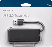 Load image into Gallery viewer, Insignia - 4-Port USB 3.0 Hub - Black