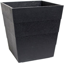 Load image into Gallery viewer, Lineata 11.75 in. x 13 in. Slate Rubber Self-Watering Planter