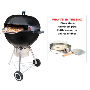Pizzacraft PC7001 PizzaQue Deluxe Outdoor Pizza Oven Kettle Grill Conversion Kit
