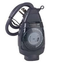 Load image into Gallery viewer, NSi Industries TORK 601A Outdoor Heavy-Duty 15-Amp 24-Hour Mechanical Plug-In General Purpose Timer with 18-Inch Cord - Multiple On/Off Settings - Compatible with Incandescent/Compact Fluorescent/LED