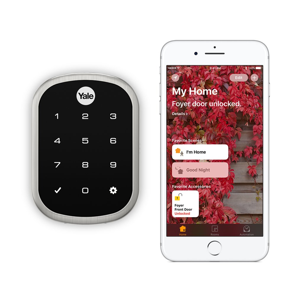 Yale Assure Lock SL - Key Free Smart Lock with Touchscreen Keypad - Works with Apple HomeKit and Siri (YRD256iM1619) in Satin Nickel