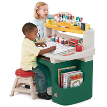 Load image into Gallery viewer, Step2 Art Master Activity Desk for Toddlers - Kids Learning Crafts Table with Chair and Storage - Multicolor