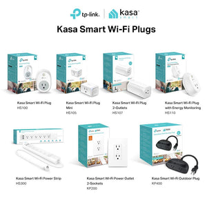 Kasa Smart Plug, 2-Outlets by TP-Link - Reliable WiFi Connection, Double the Outlets, Control from Anywhere, No Hub Required, Works with Amazon Alexa Echo & Google Assistant (HS107)