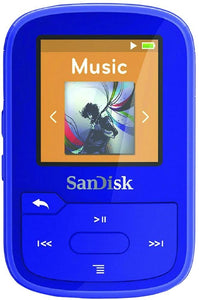 SanDisk Clip Sport Plus 16 GB Flash MP3 Player - Blue