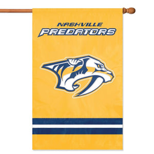 NHL 2-Sided Appliqué Banner Flag, Nashville Predators