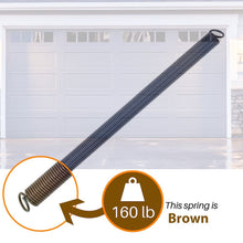 Load image into Gallery viewer, Ideal Security Inc. SK7157 Extension Overhead Sectional Garage Door Springs One, 160 lbs Brown