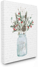 Load image into Gallery viewer, Stupell Industries Merry Christmas Foliage Jar Holiday Word Design