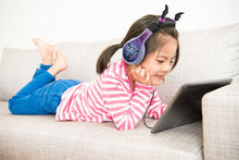 Load image into Gallery viewer, Vampirina Headphones for Kids with Built in Volume Limiting Feature for Kid Friendly Safe Listening for Halloween