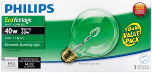 Phillips 433680 Bulb G25 3Pk