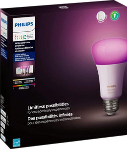 Philips Hue Phillips-HUE LED Lightbulbs 3-Bulb Starter Kit All Colrs in Rainbow & White 4 Pound