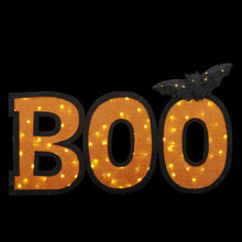 Load image into Gallery viewer, Home Accents Holiday 30.5 in. Halloween Lighted Boo Sign with Bat