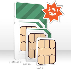 $15/Month Mint Mobile Wireless Plan | 3GB of 4G LTE Data + Unlimited Talk & Text for 3 Months (3-in-1 GSM SIM Card)