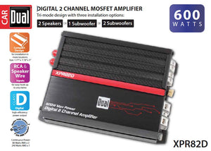 Dual XPR82D 2/1 High Performance Power MOSFET Class D Car Amplifier