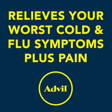 Load image into Gallery viewer, Advil Multi-Symptom Cold And Flu, 200mg Ibuprofen, Pain And Fever Reducer, (20 Count), Nasal Decongestant, Fast Relief, Headache, Runny Nose, Sneezing, Body Aches And Sinus Pressure