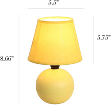 Load image into Gallery viewer, Simple Designs Home Simple Designs Mini Ceramic Globe Table Lamp