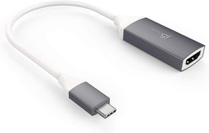 j5create USB Type-C to HDMI Adapter- 3840 x 2160 @ 60Hz | HDMI 1.4 4K @ 30 Hz to 4K @ 60 Hz | Adapter Compatible with MacBook, Chromebook, Tablet or PC