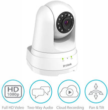 Load image into Gallery viewer, D-Link Full HD 1080p Pan/Tilt/Zoom WiFi Indoor Security Camera/ Cloud Recording, 2-way Audio, Motion Detection &amp; Night Vision/ Amazon Alexa Echo Show/Echo Spot/Fire TV, Google Assistant DCS-8525LH-US