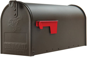 Gibraltar Mailboxes Elite Medium Capacity Galvanized Steel, Post-Mount Mailbox, E1100B00