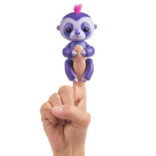 Load image into Gallery viewer, Fingerlings Baby Sloth - Marge (Purple) -  Interactive Baby Pet - by WowWee