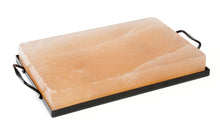 Load image into Gallery viewer, Charcoal Companion CC6064 Himalayan Salt Plate &amp; Holder Set, 12&quot; x 8&quot; x 1.5&quot;