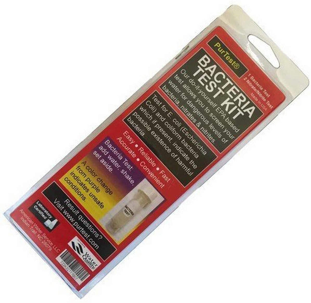 AFWFilters TST-BACT PurTest Bacteria Water Test Kit With Bacteria, Nitrate, Nitrite Tests