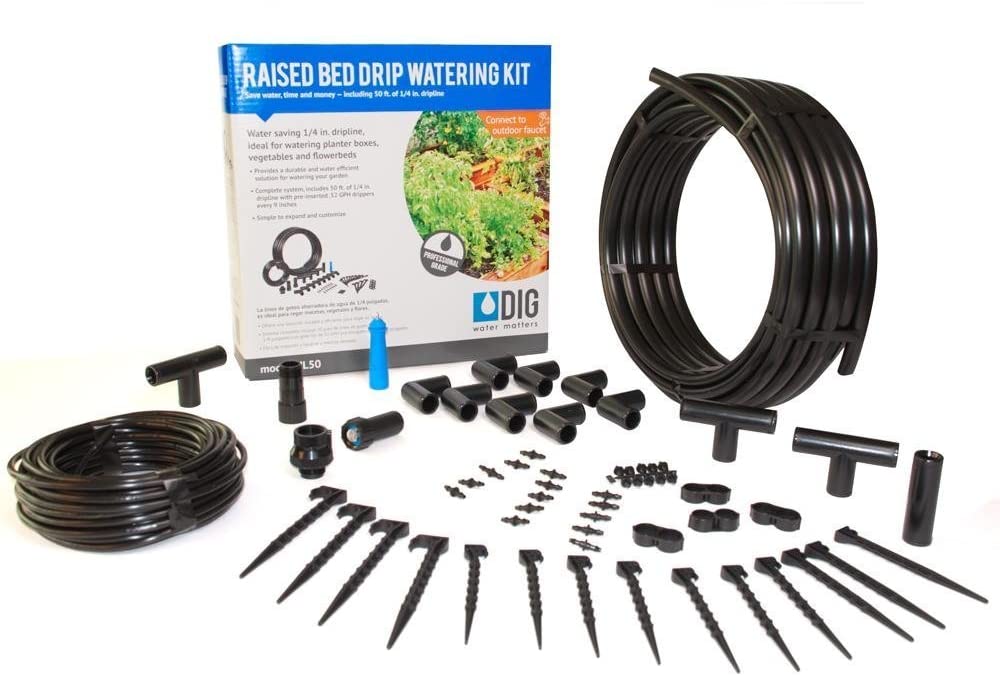 DIG ML50 Drip Irrigation Kit, Black