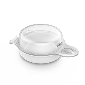 Chef Buddy 82-Y3496 Microwave Egg Maker, a Healthy Breakfast Cooking Utensil by Chef Buddy- Kitchen Essentials, Easy to Make- Holds Up to Two Eggs and Cooks in 45 Seconds , White