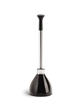 Load image into Gallery viewer, simplehuman Toilet Plunger with Holder, Stainless Steel, Black