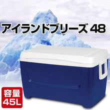 Load image into Gallery viewer, Igloo Island Breeze 48 Quart Cooler- Majestic Blue