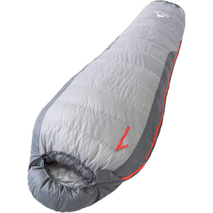 Ozark Trail 40 Degrees Fahrenheit Mummy Style Down Sleeping Bag, Cool Gray