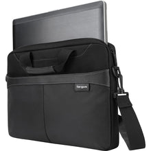 Load image into Gallery viewer, Targus Business Casual Slipcase with Shoulder Strap for 15.6-Inch Laptops, Black (TSS898)