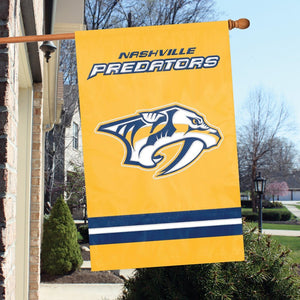 NHL 2-Sided Appliqué Banner Flag, Nashville Predators