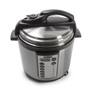 BELLA (14467) 10-In-1 Multi-Use Programmable 6 Quart Pressure Cooker, Slow Cooker, Rice Cooker, Steamer, Sauté Warmer with Searing & Browning Feature, 1000 Watts