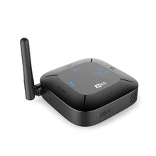 Load image into Gallery viewer, MEE audio Connect Hub Universal Dual Headphone and Speaker Bluetooth Audio Transmitter and Receiver for TV with aptX Low Latency, optical and analog pass-through, extended range, and volume boost