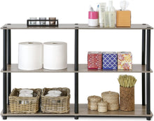 Load image into Gallery viewer, Furinno Turn-N-Tube 3-Tier Double Size Storage Display Rack