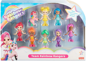 Fisher-Price Rainbow Rangers Team Rainbow Rangers Figure Set dolls for preschoolers ages 3 years and older