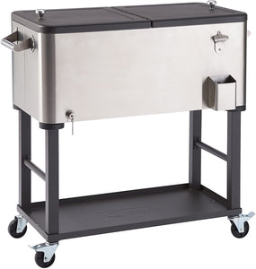 TRINITY 80 qt Stainless Steel Cooler with Detachable Tub