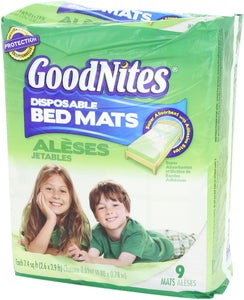 GoodNites Disposable Bed Mats, 9 Count